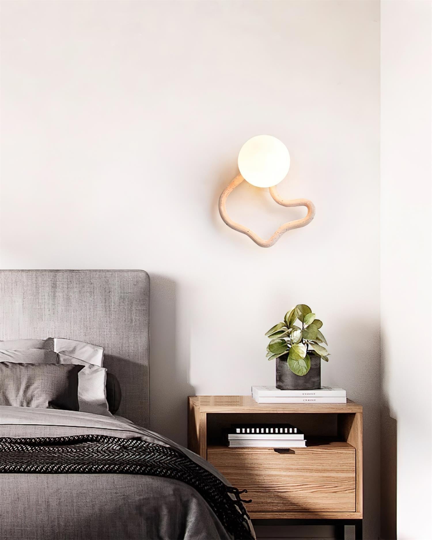 Ritta Cute Wall Lamp Travertine Wave-like - Neutralighting