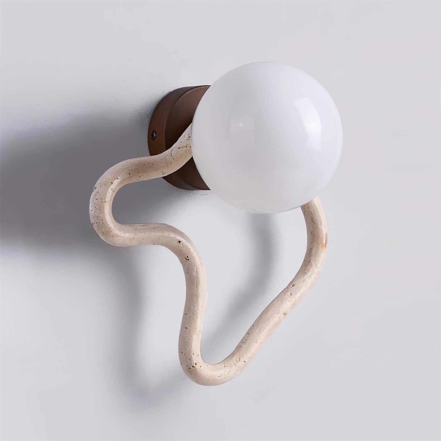 Ritta Cute Wall Lamp Travertine Wave-like - Neutralighting