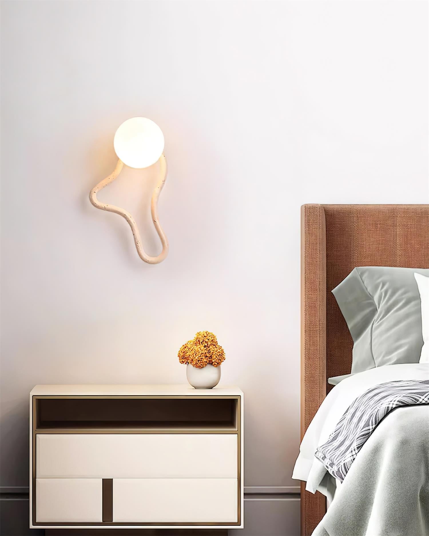Ritta Cute Wall Lamp Travertine Wave-like - Neutralighting