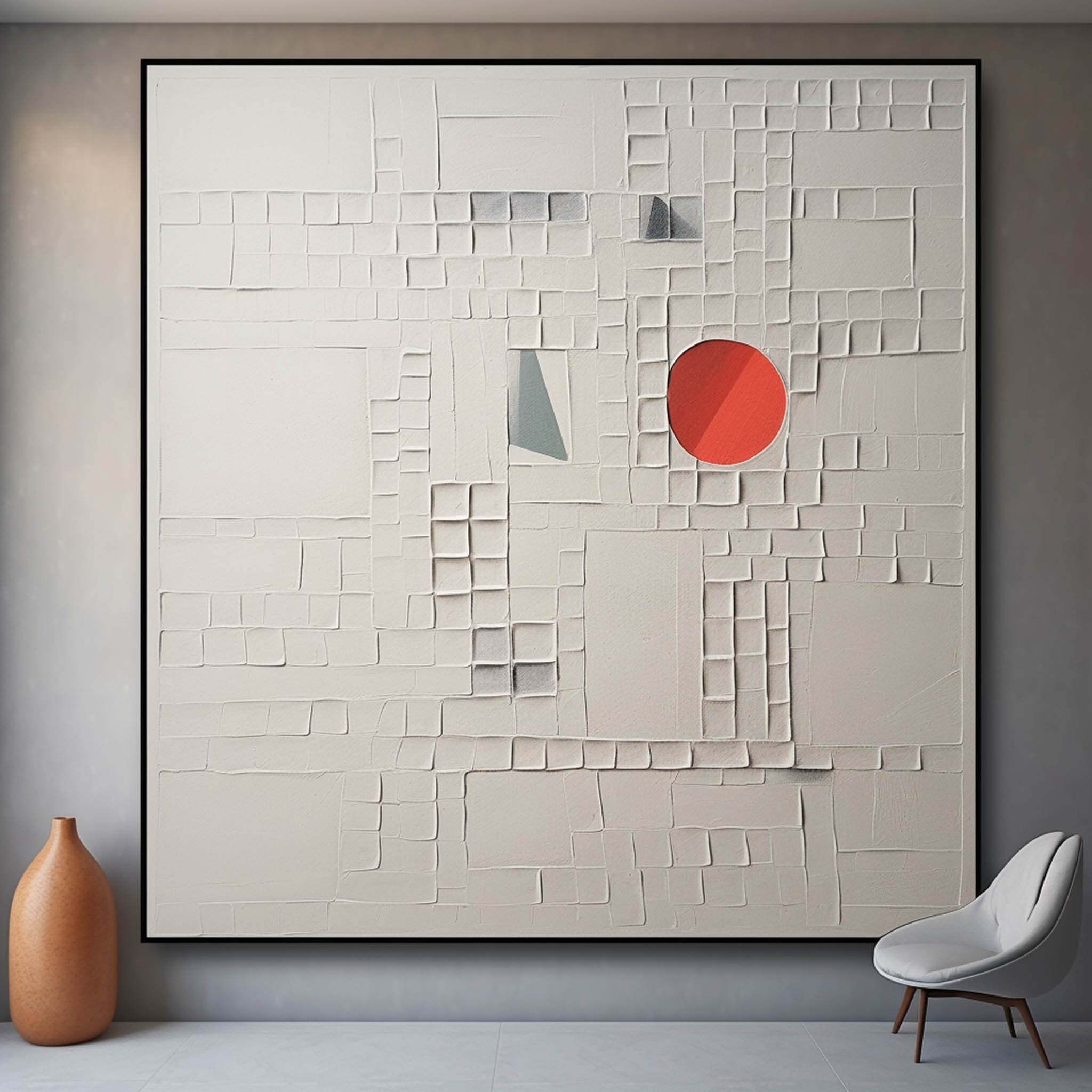 Plaster Art Texture Painting SG245 - Neutralighting