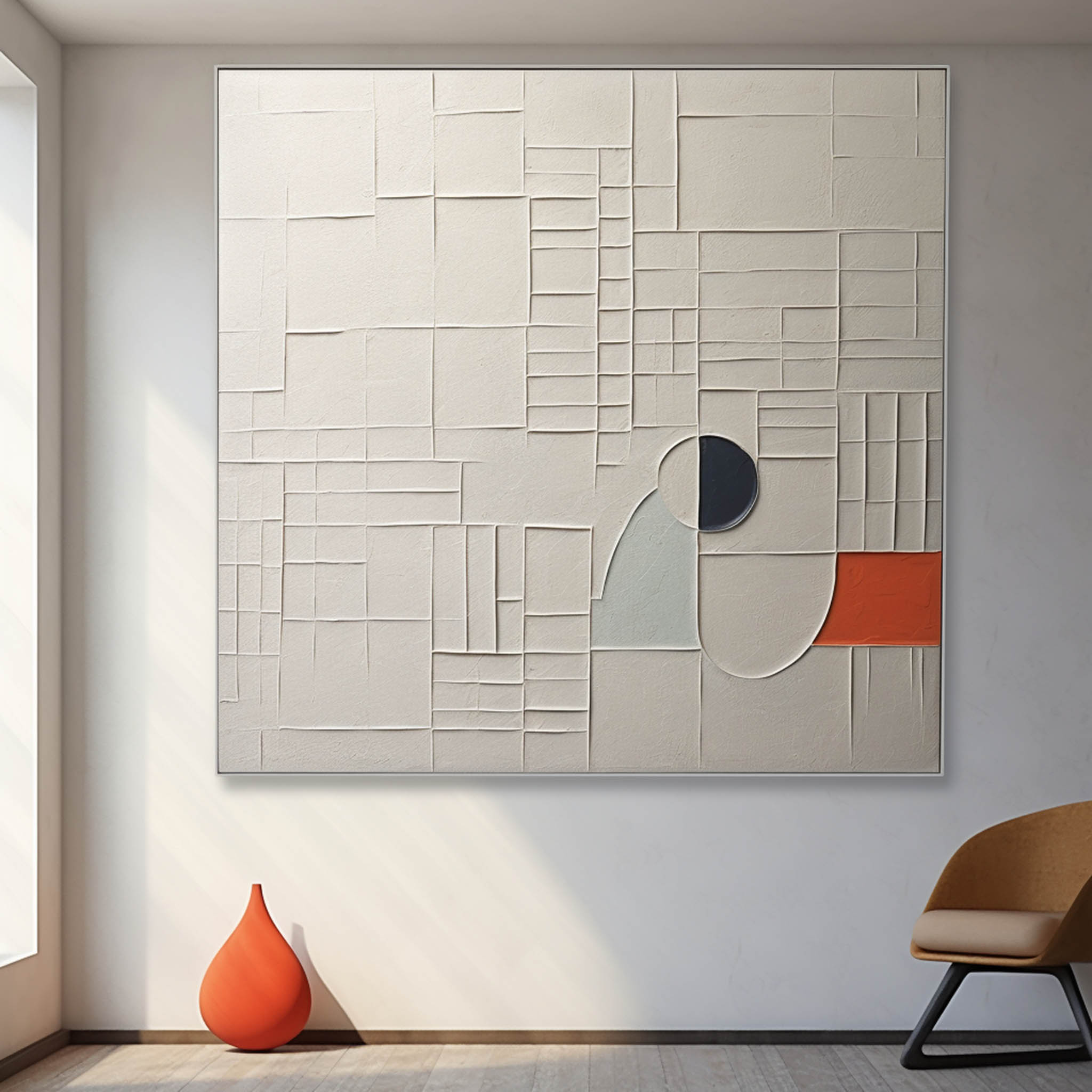 Plaster Art Texture Painting SG250 - Neutralighting