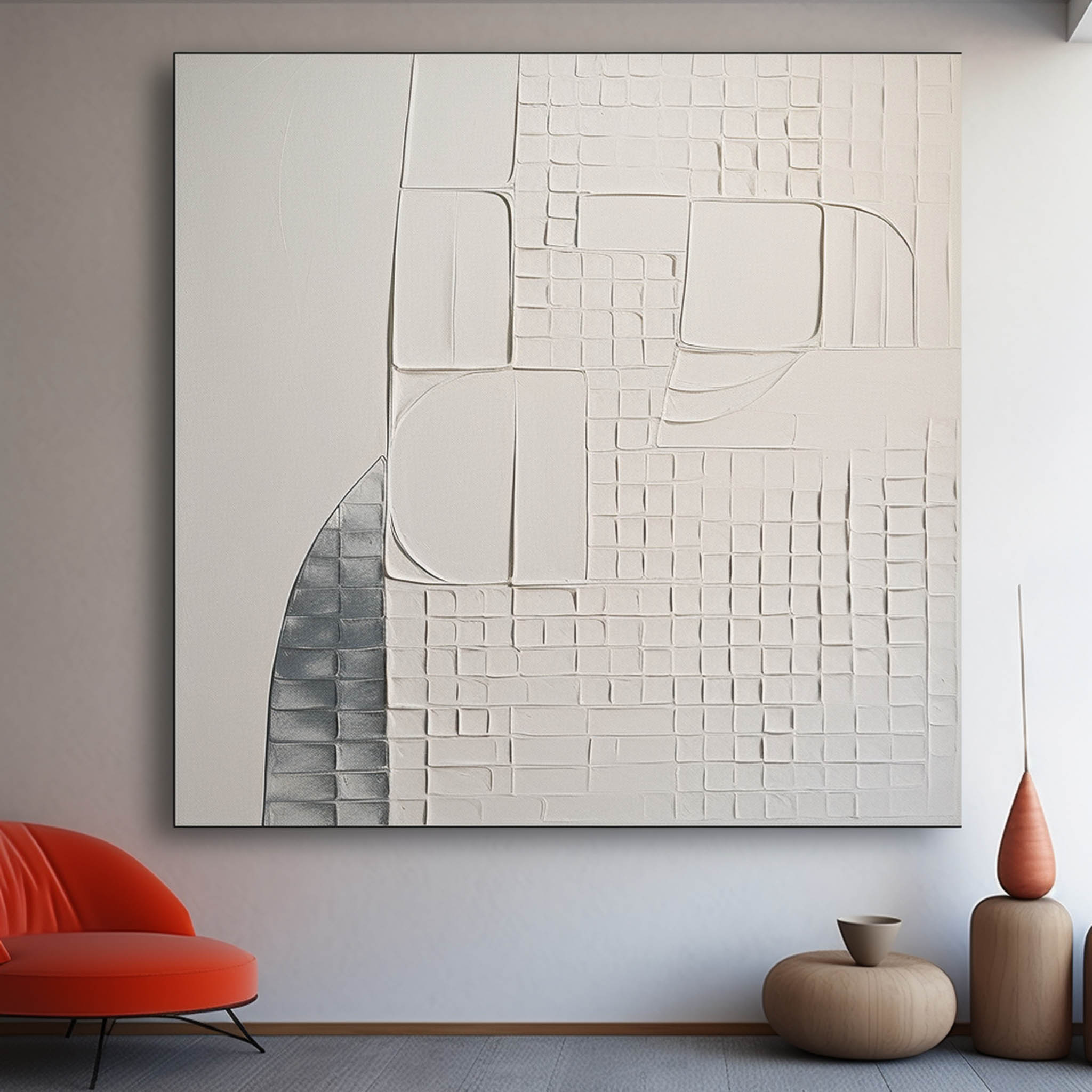 Plaster Art Texture Painting SG244 - Neutralighting