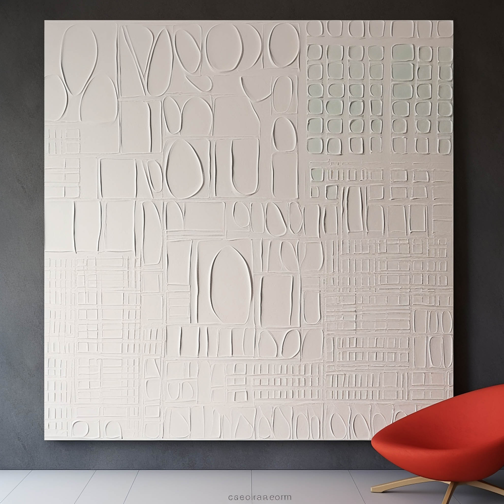 Plaster Art Texture Painting SG246 - Neutralighting