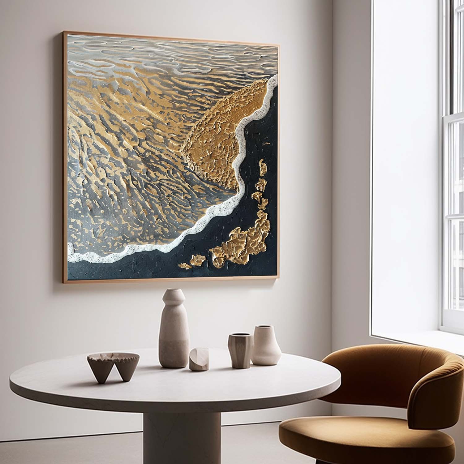 Plaster Art Texture Painting SG285 - Neutralighting