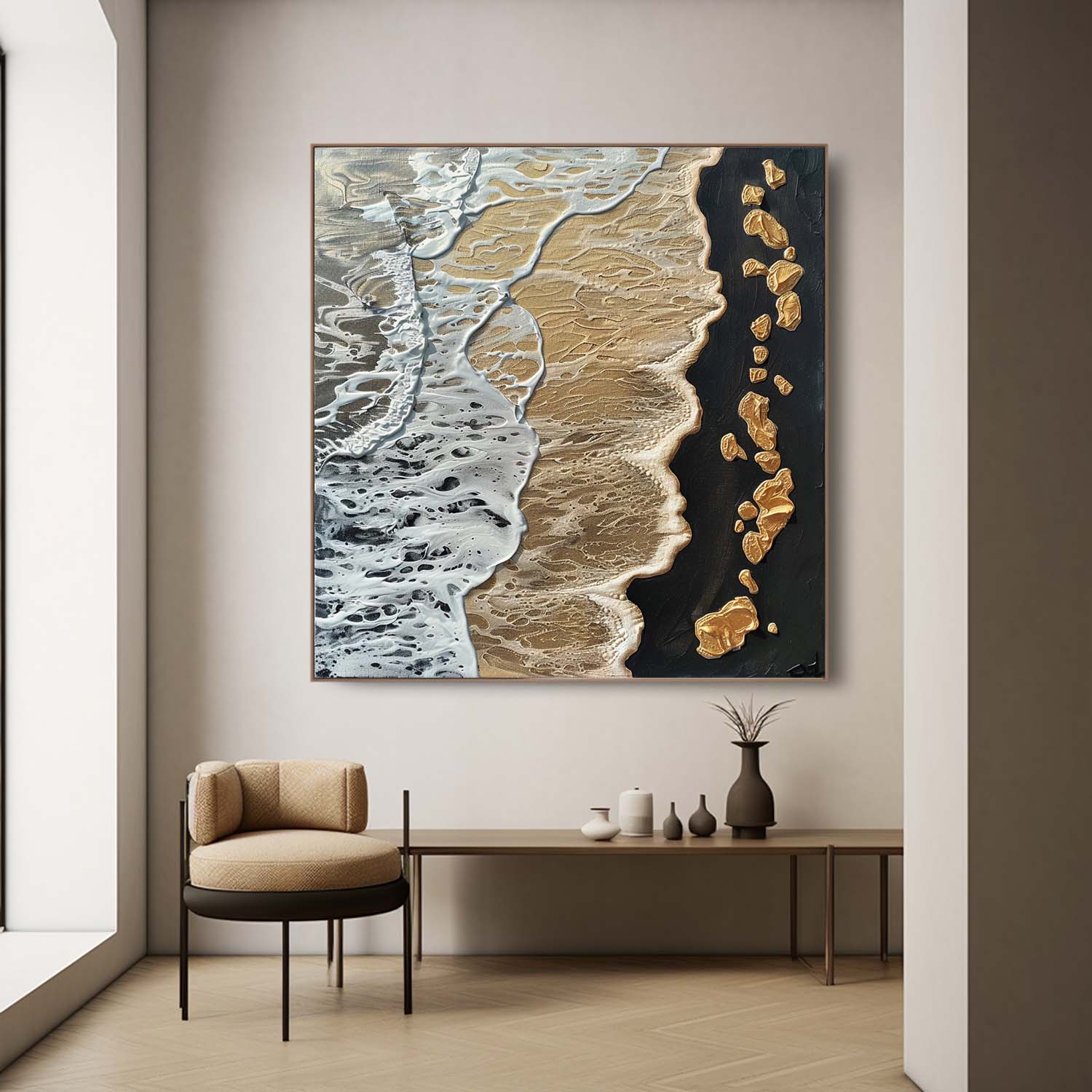 Plaster Art Texture Painting SG286 - Neutralighting