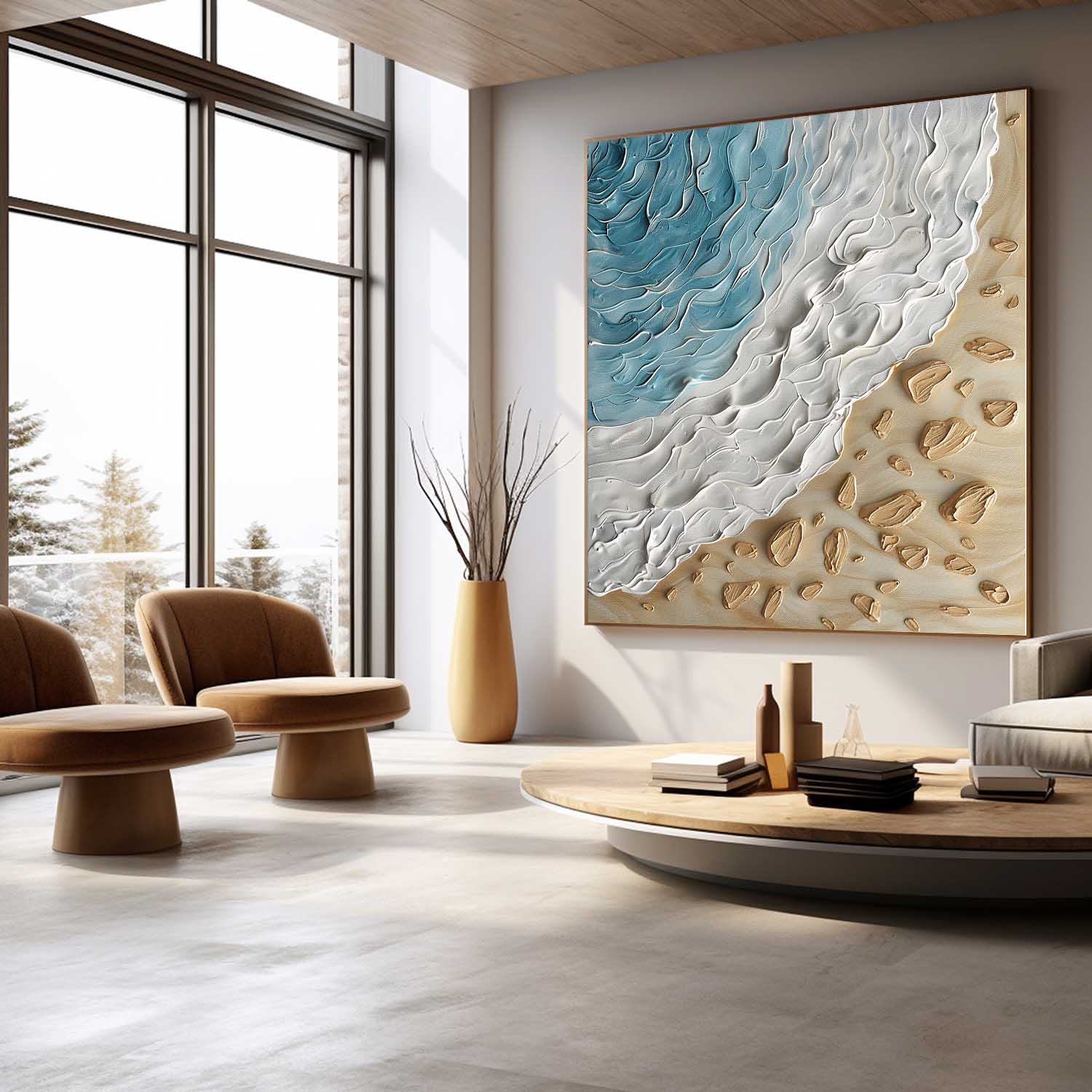Plaster Art Texture Painting SG289 - Neutralighting