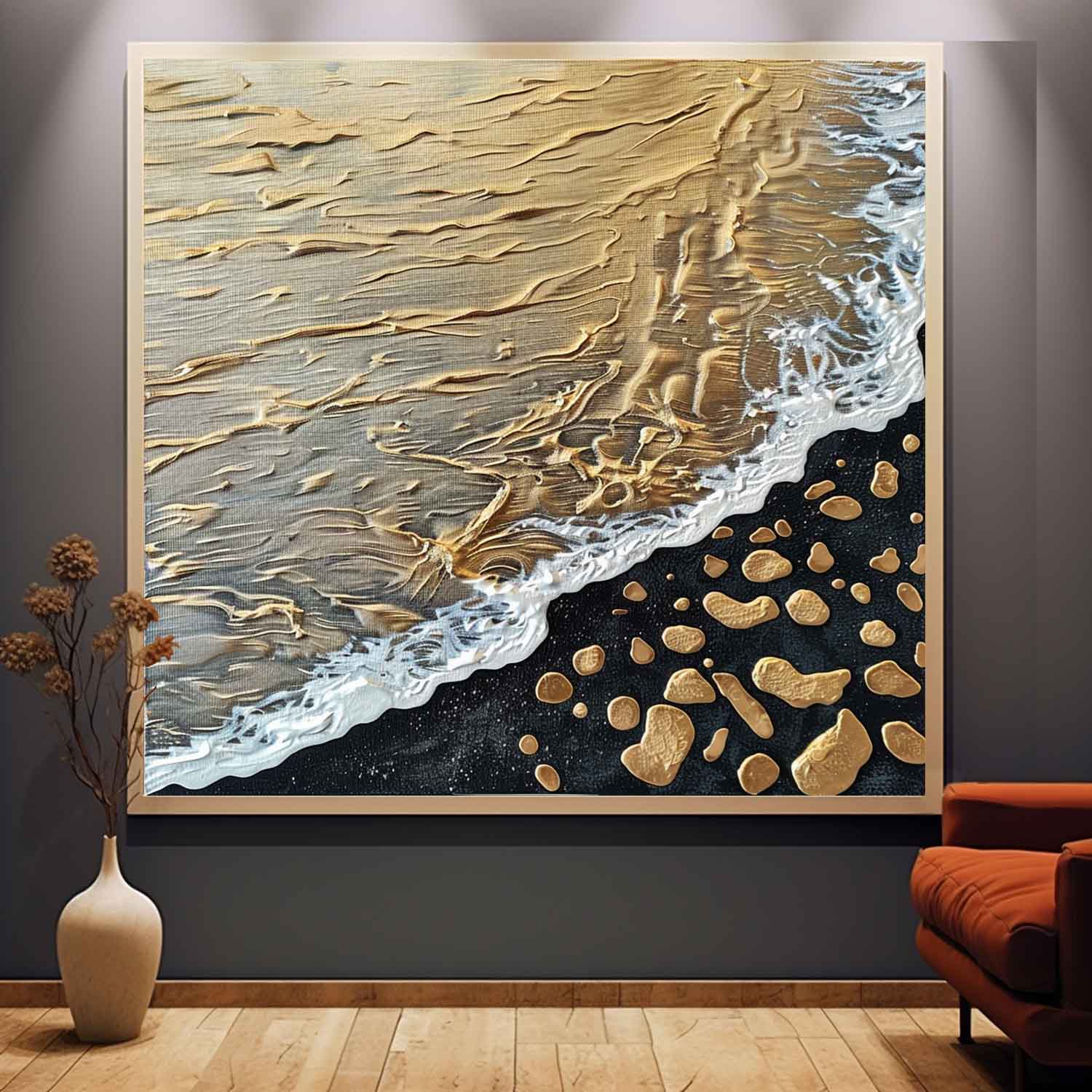 Plaster Art Texture Painting SG284 - Neutralighting