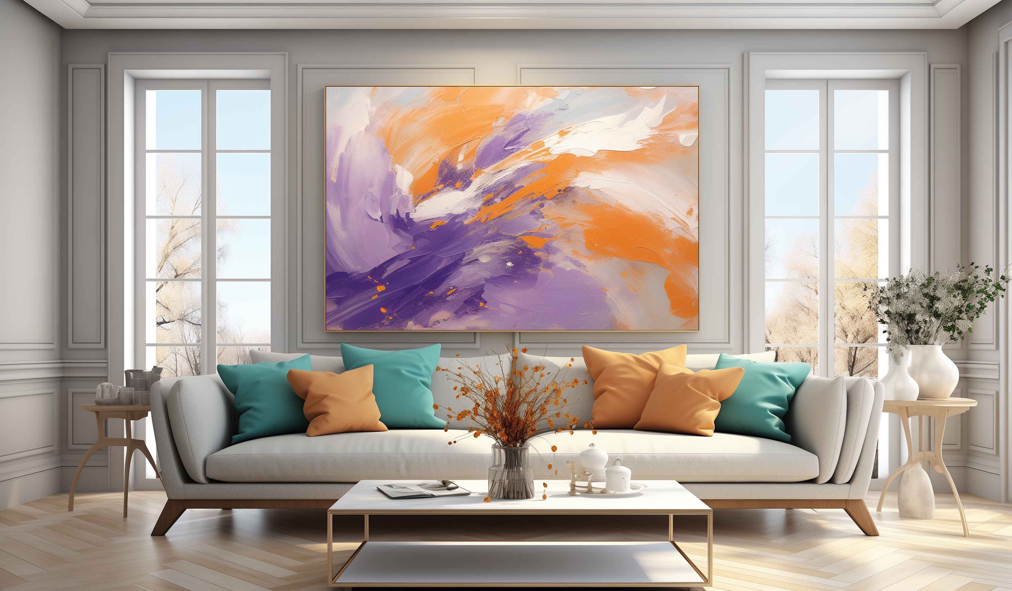 Wall Art Fluid Dynamic Swirls Abstract Energy