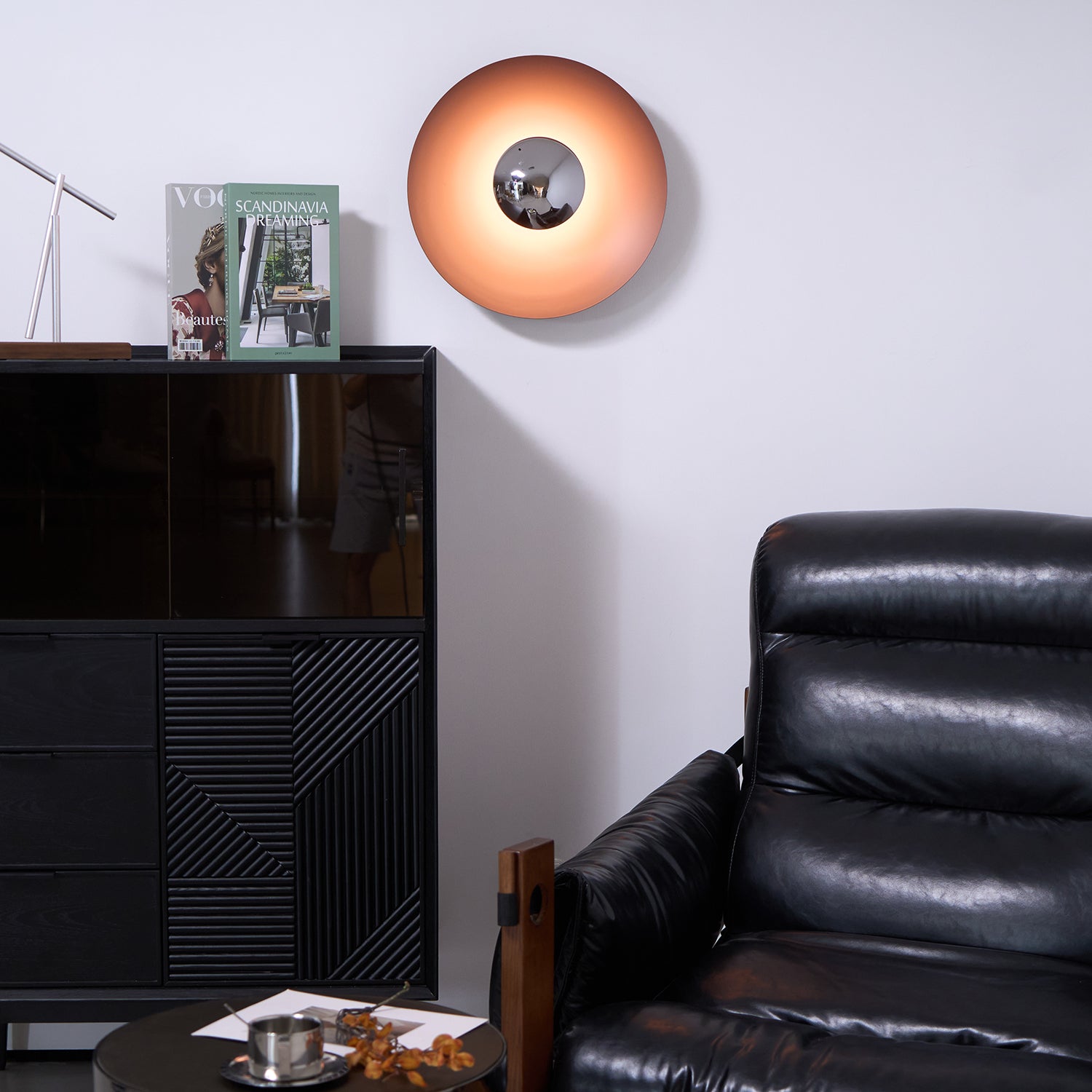 Wall Lamp Eclipse Inspired Halo Glow Modern Minimalist Art Accent - Neutralighting
