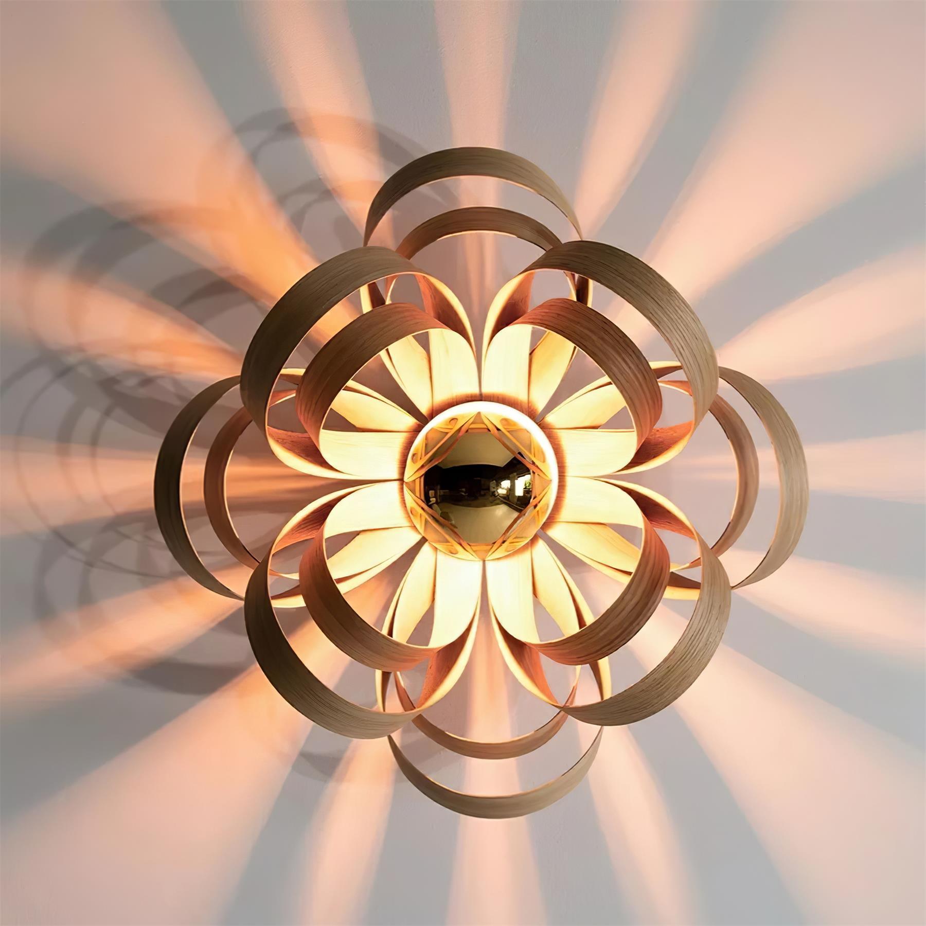 Veylo Wooden Ribbon Ceiling Lamp - Neutralighting
