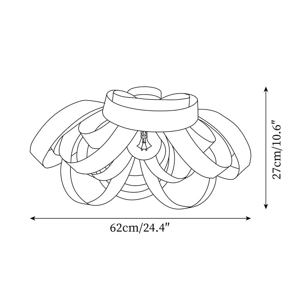 Veylo Wooden Ribbon Ceiling Lamp - Neutralighting