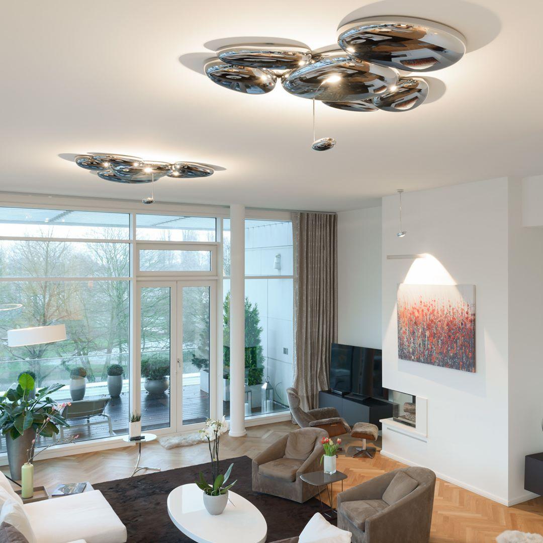 Lava Contemporary Skydro Ceiling Light Smoke Gray - Neutralighting