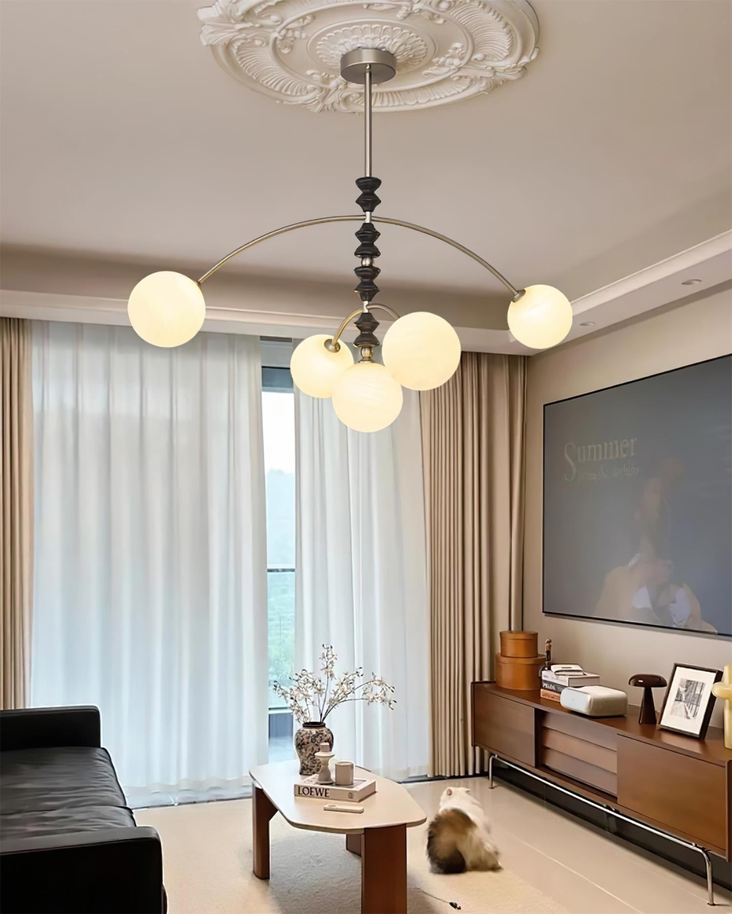 Veyra Chandelier Imitation Alabaster - Neutralighting