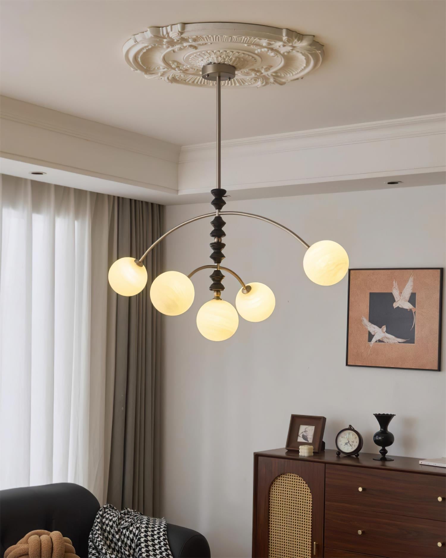 Veyra Chandelier Imitation Alabaster - Neutralighting