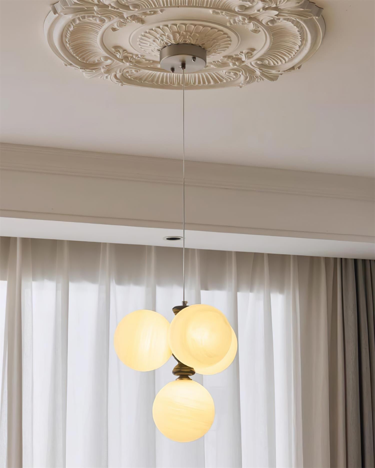 Veyra Chandelier Imitation Alabaster - Neutralighting