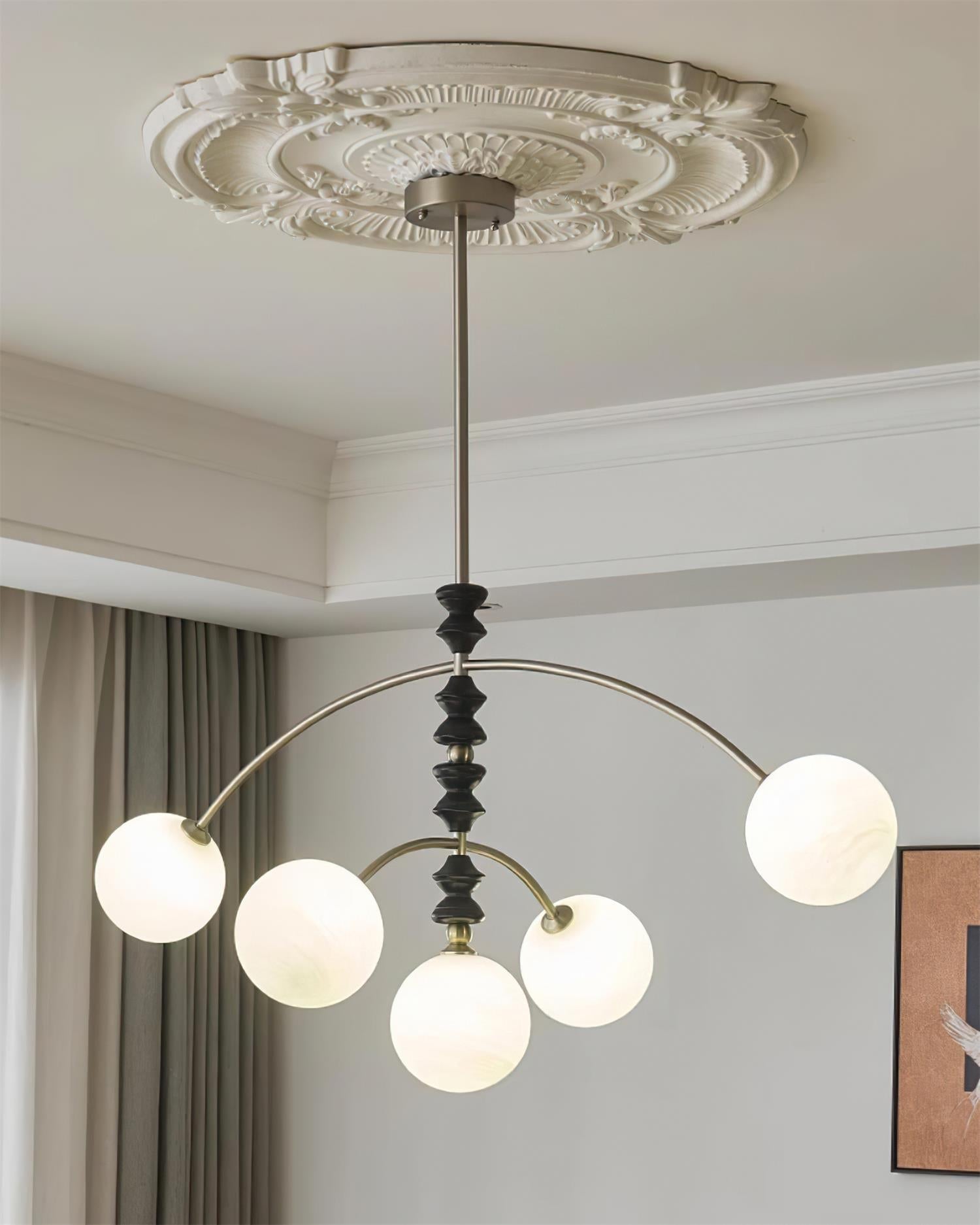 Veyra Chandelier Imitation Alabaster - Neutralighting