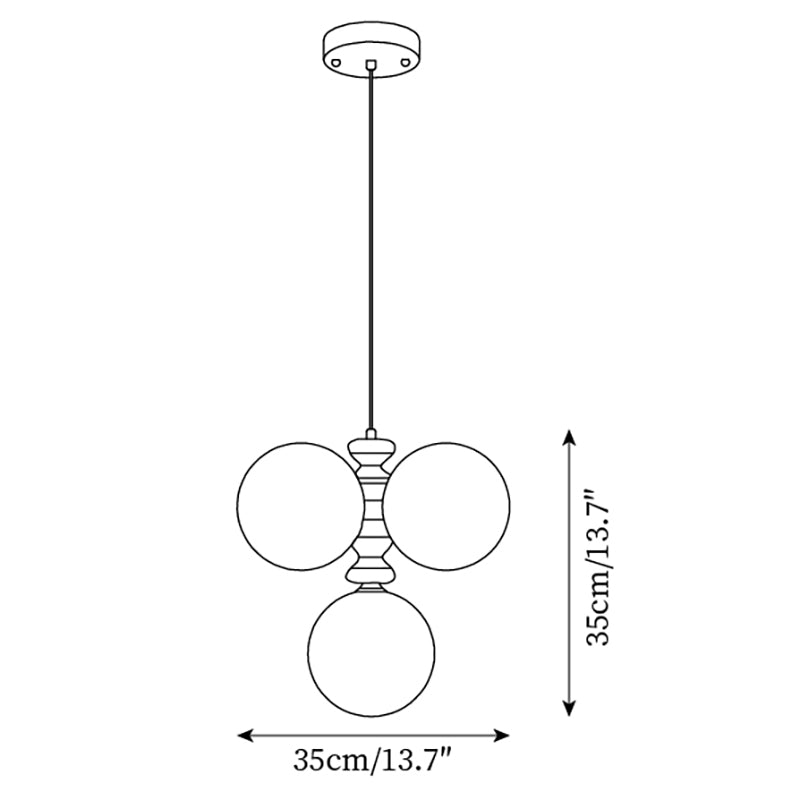 Veyra Chandelier Imitation Alabaster - Neutralighting