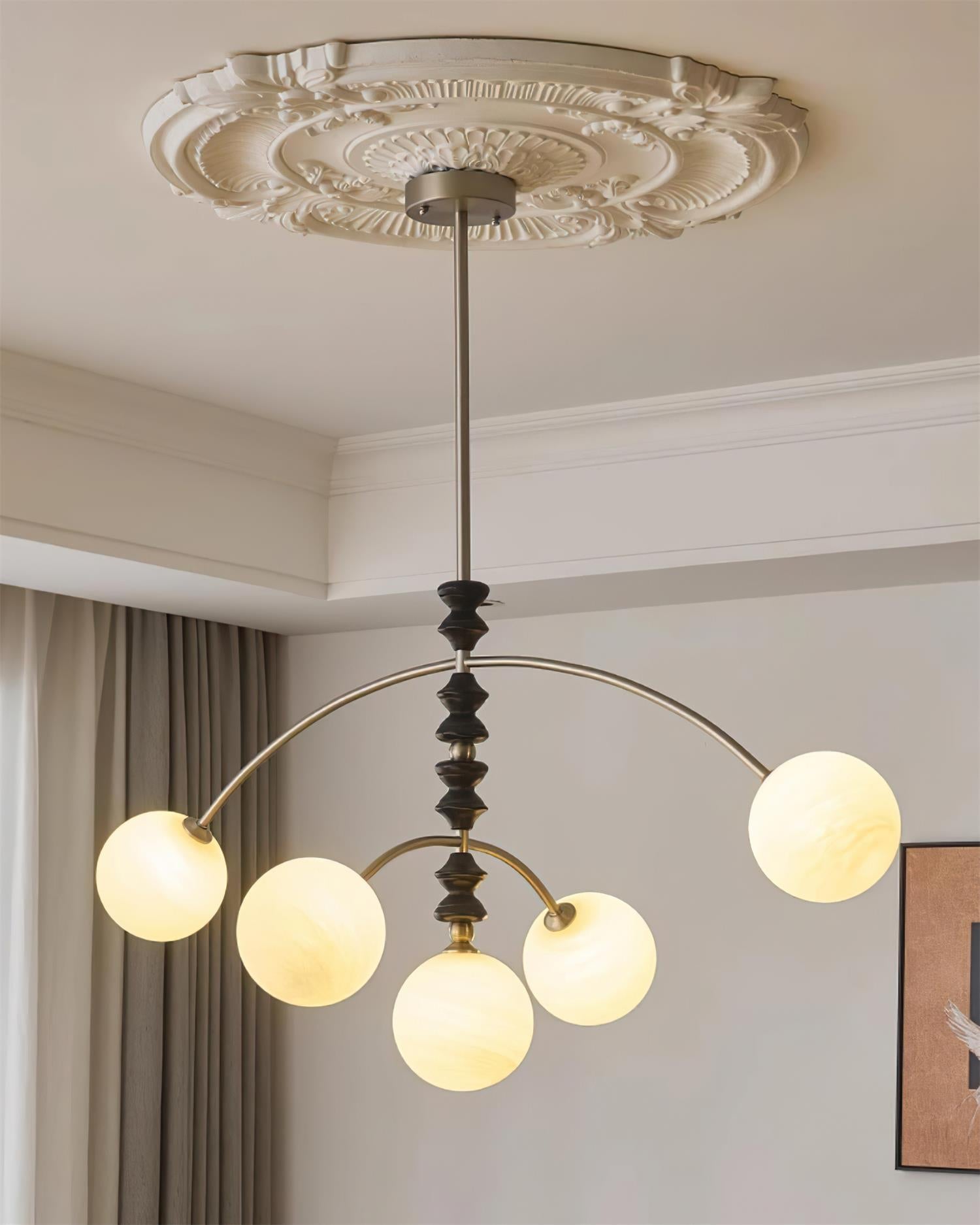 Veyra Chandelier Imitation Alabaster - Neutralighting