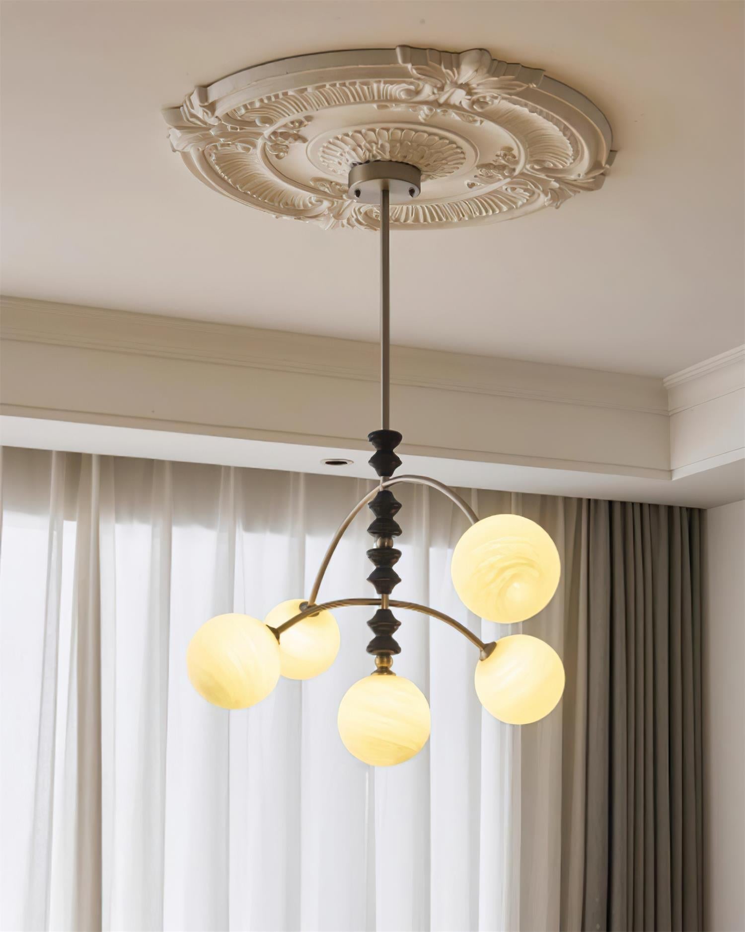 Veyra Chandelier Imitation Alabaster - Neutralighting