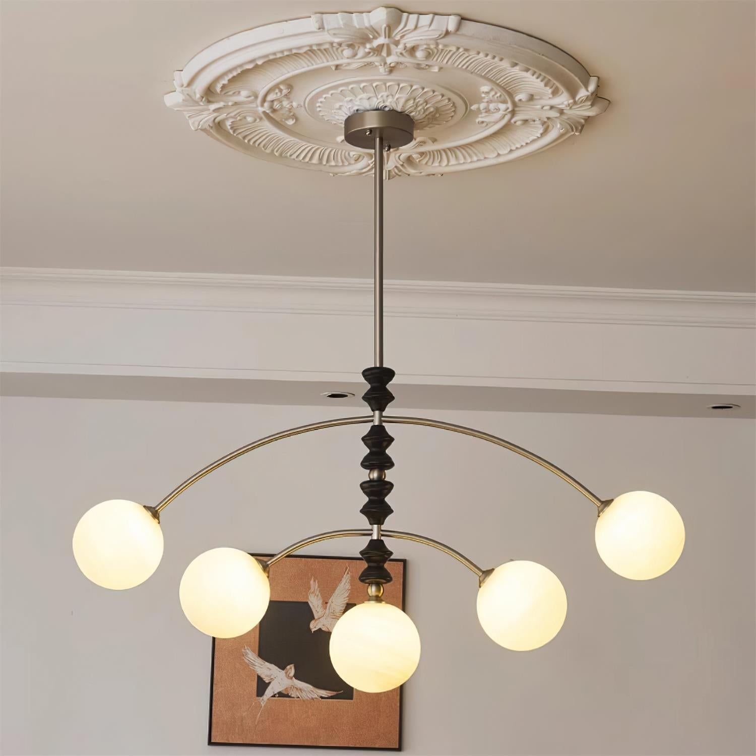 Veyra Chandelier Imitation Alabaster - Neutralighting
