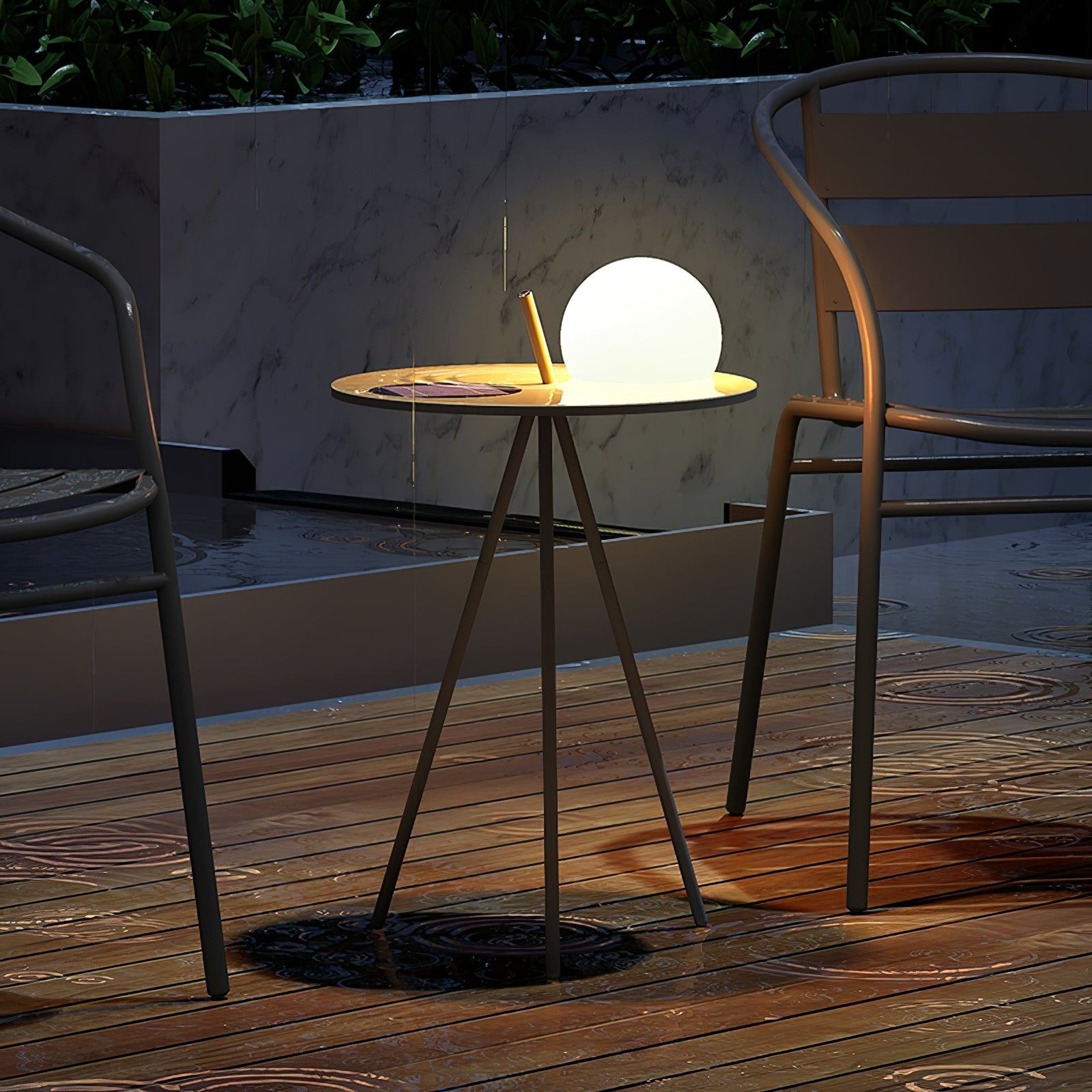 Ray Solar Tripod Outdoor Table Floor Lamp - Neutralighting