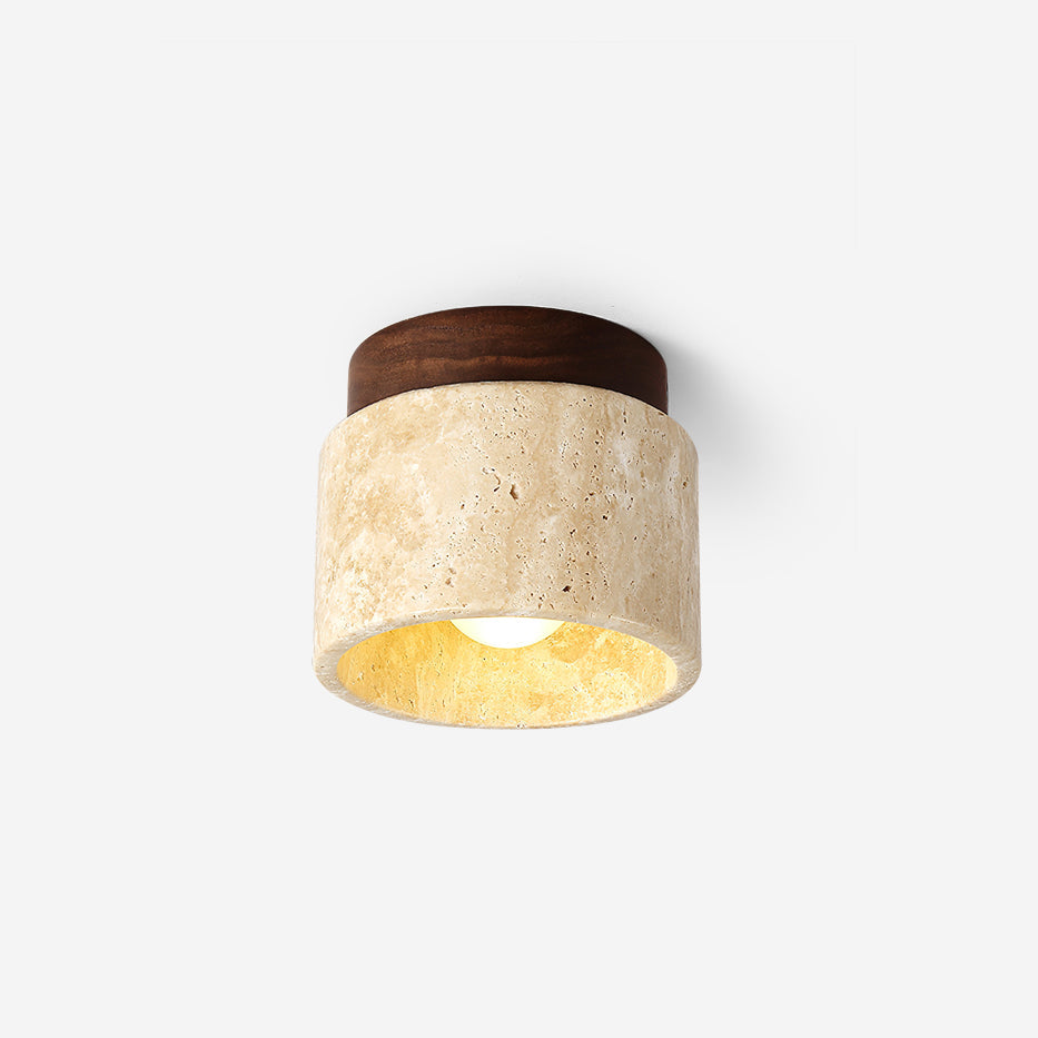 Ritta Stone Travertine Ceiling Light - Neutralighting
