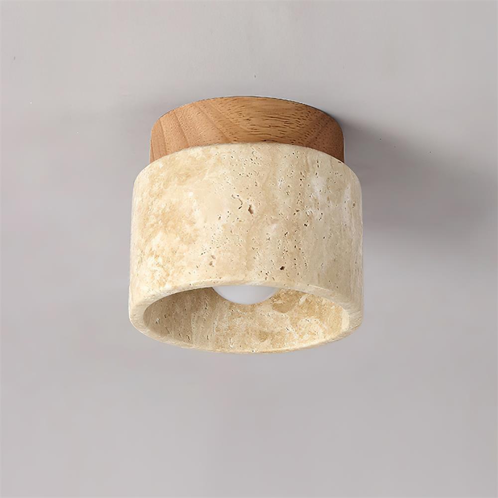 Ritta Stone Travertine Ceiling Light - Neutralighting