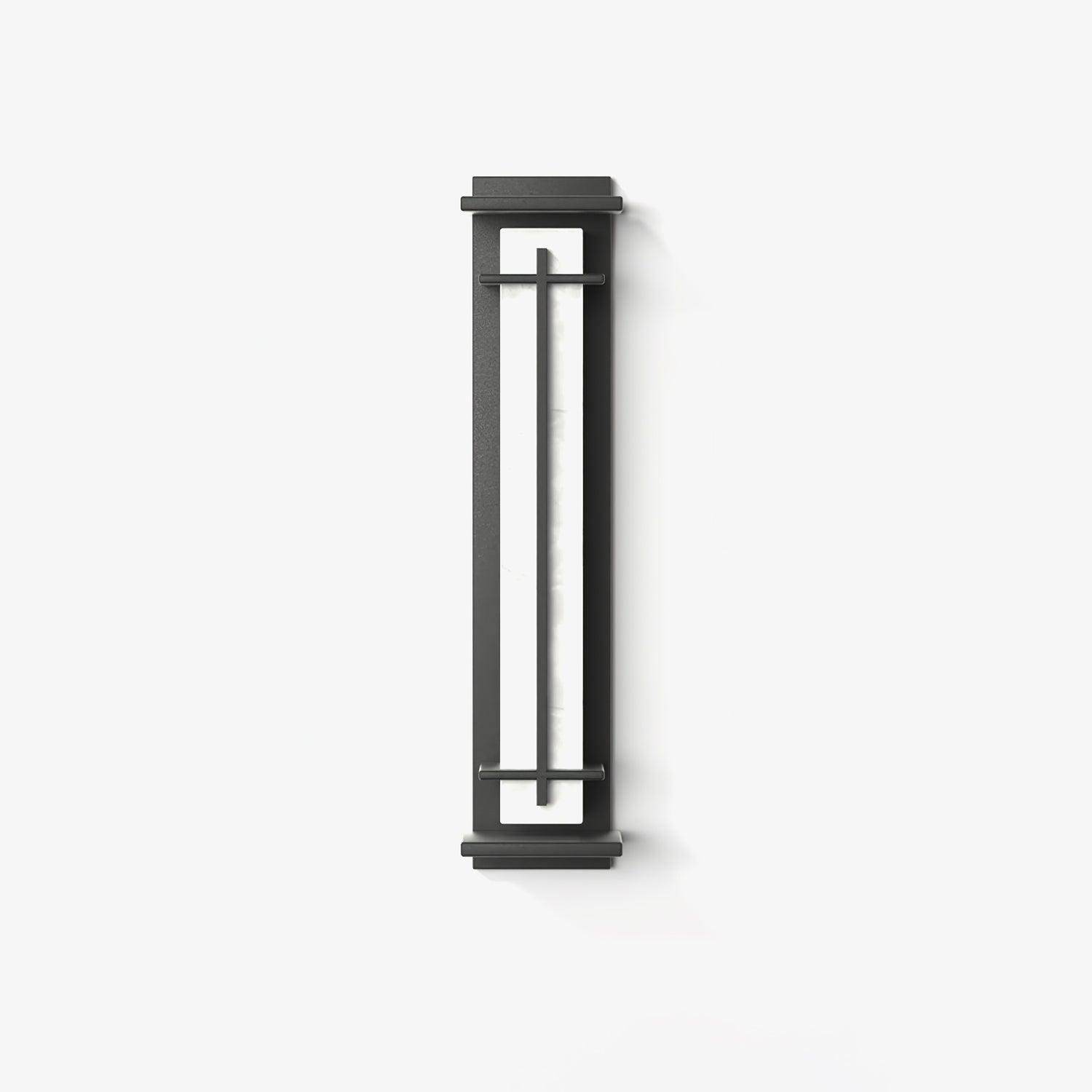 Ray Square Outdoor Wall Light Imitation Alabaster Waterproof - Neutralighting