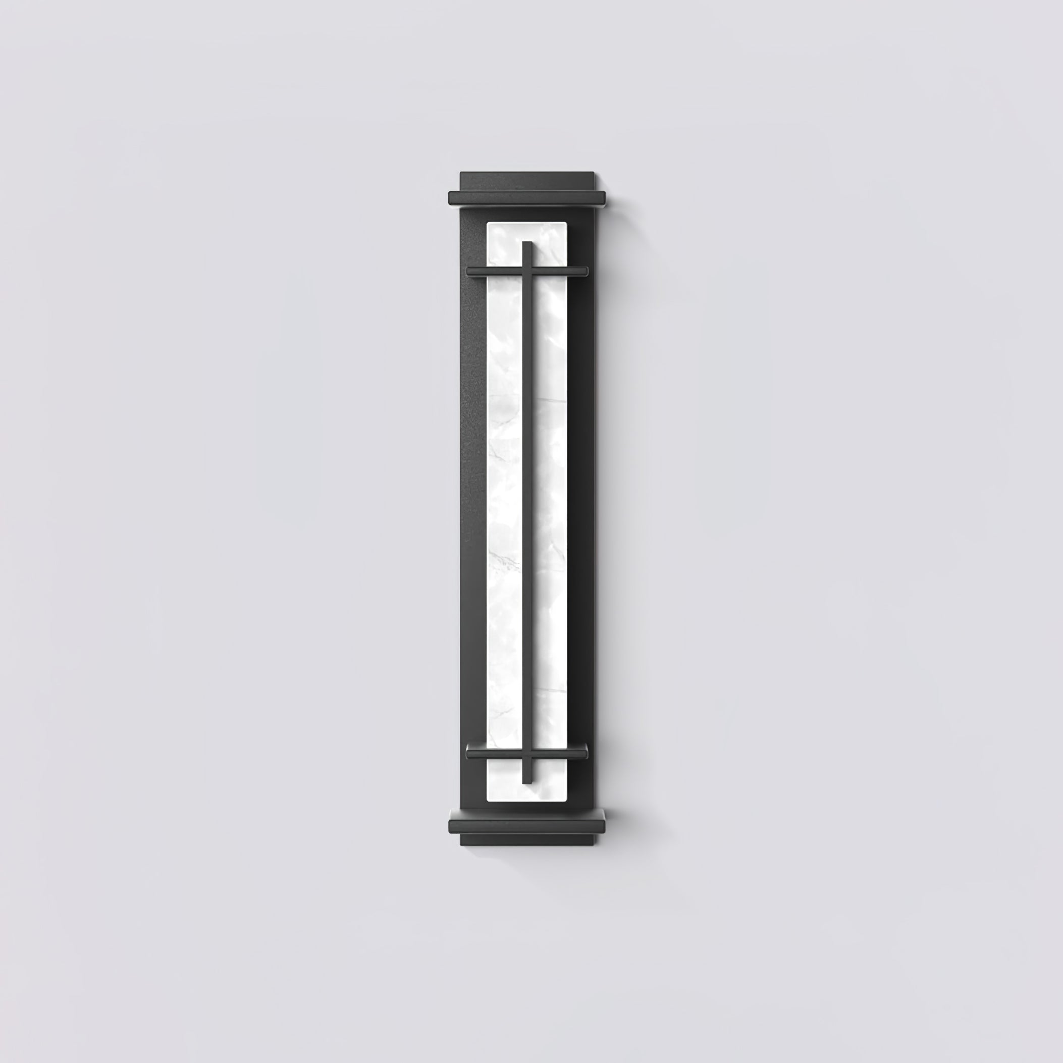 Ray Square Outdoor Wall Light Imitation Alabaster Waterproof - Neutralighting