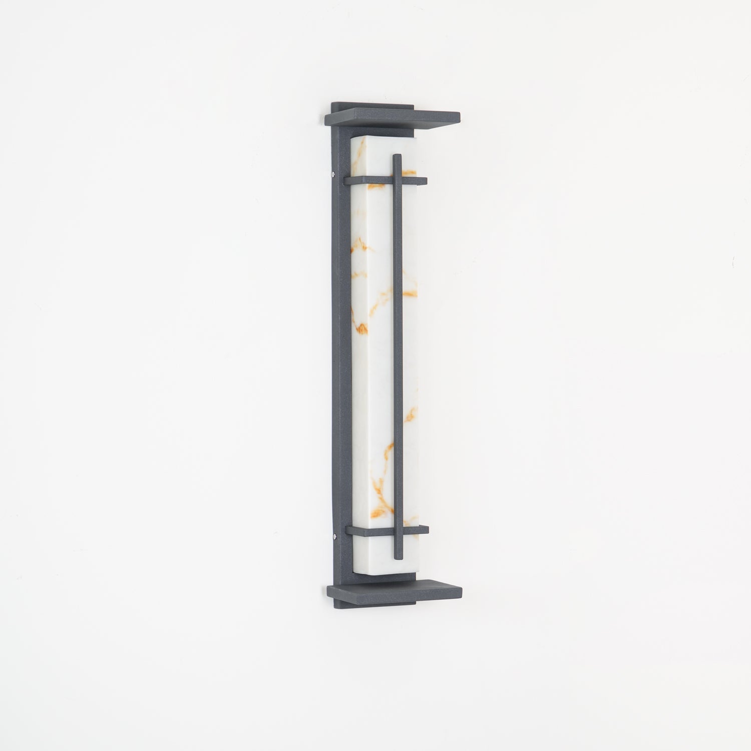 Ray Square Outdoor Wall Light Imitation Alabaster Waterproof - Neutralighting