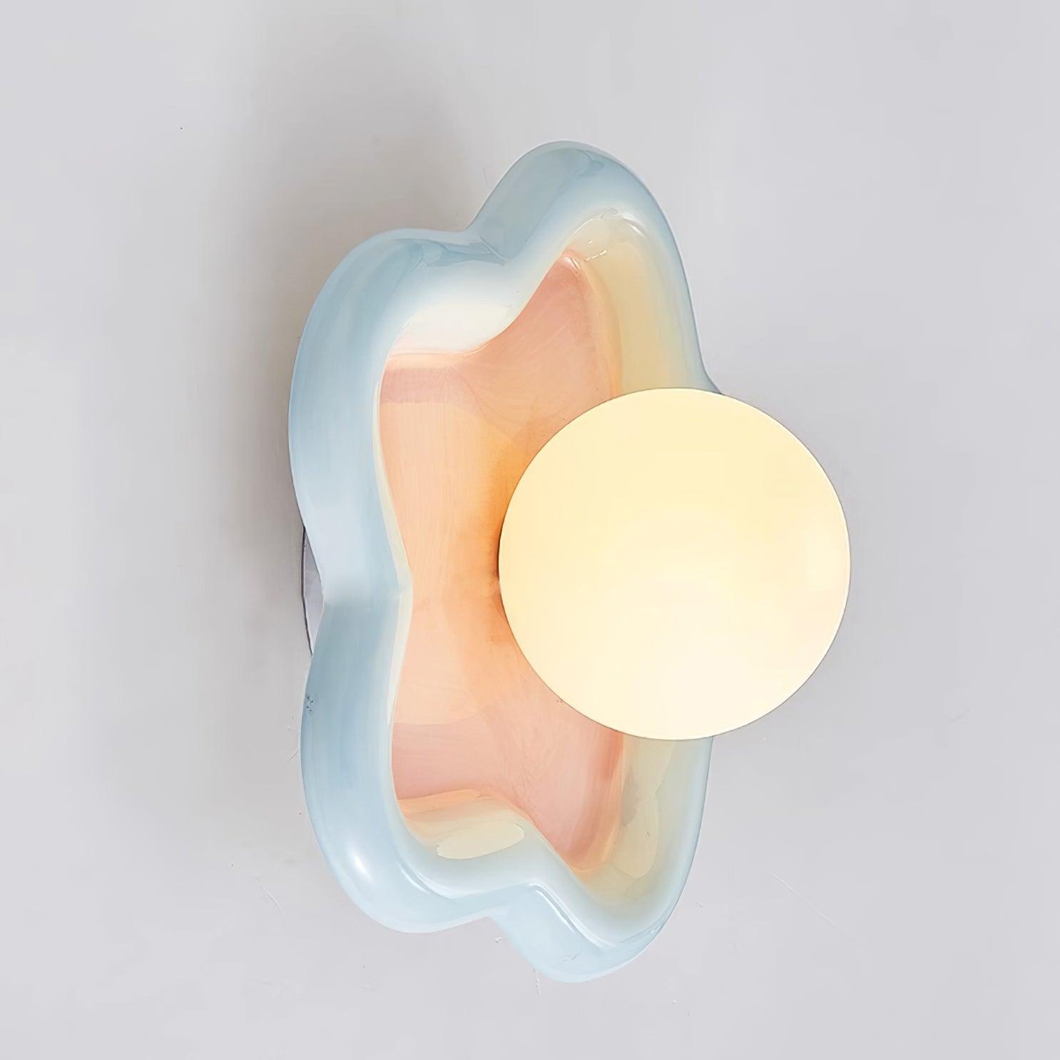 Petani Pink Yellow Flower Wall Light - Neutralighting