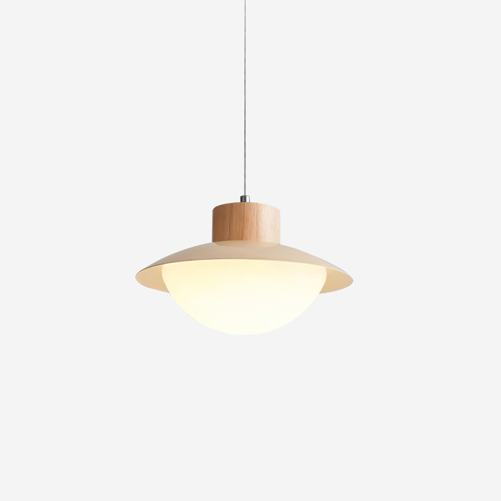 Milk Pendant Light Natural Wood