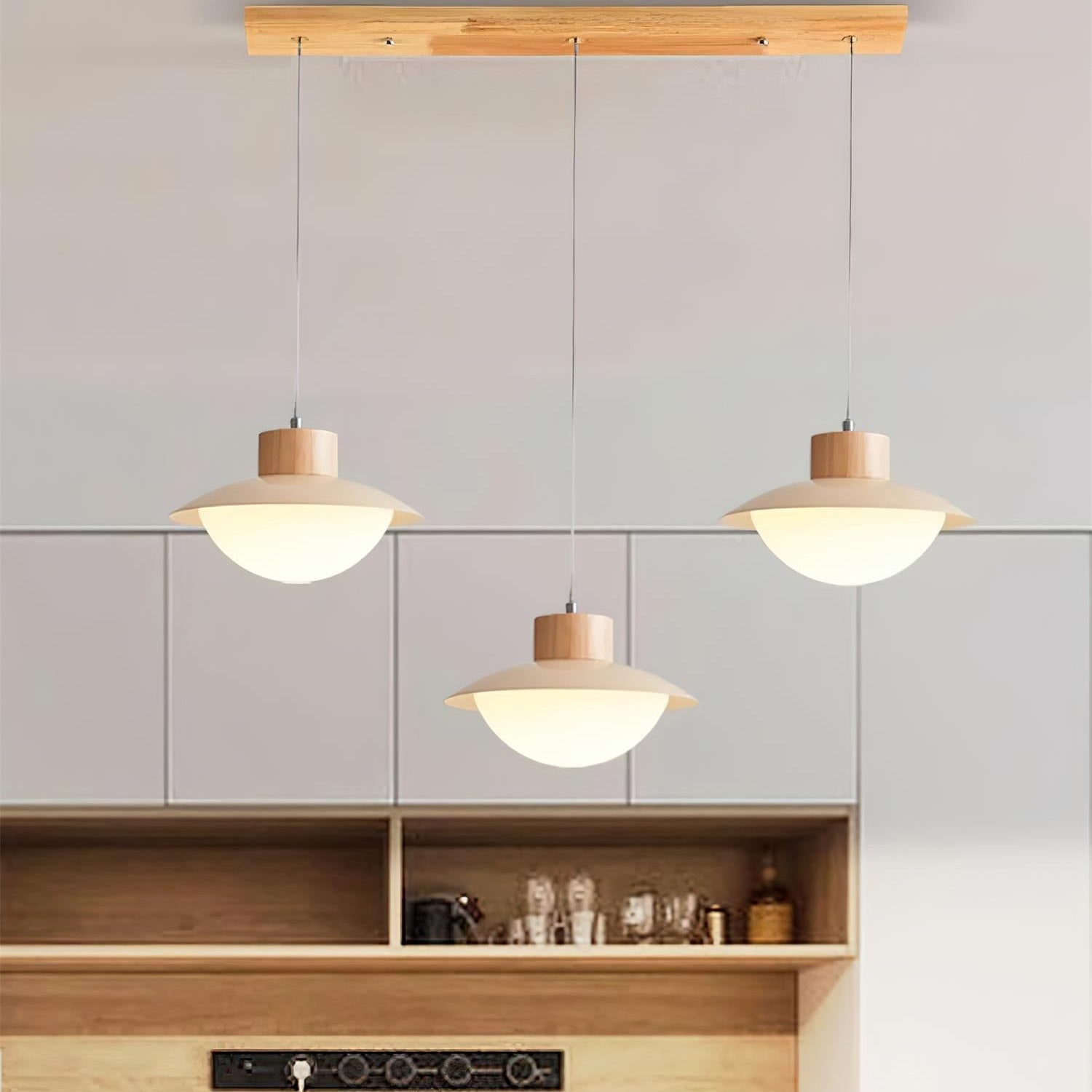 Milk Pendant Light Natural Wood - Neutralighting