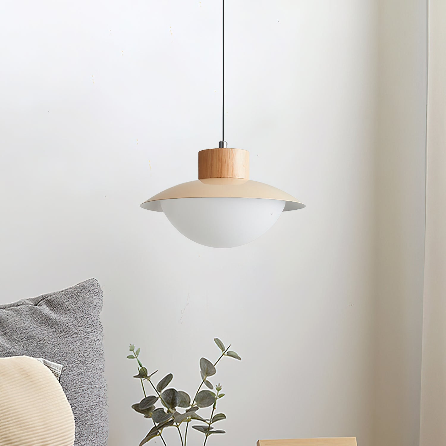 Milk Pendant Light Natural Wood - Neutralighting