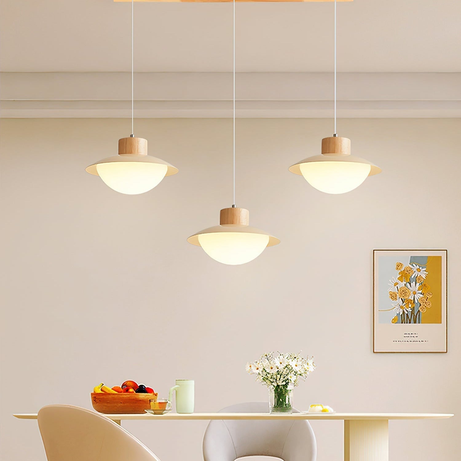 Milk Pendant Light Natural Wood - Neutralighting