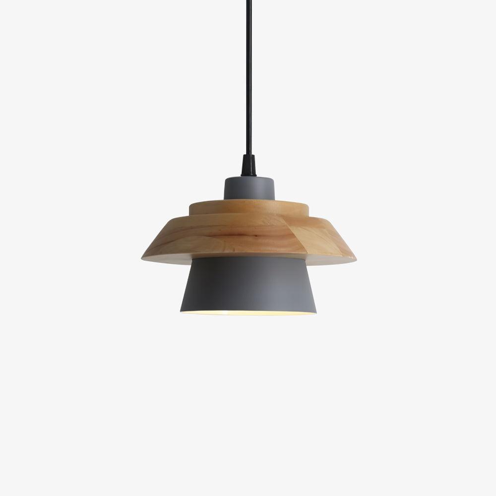 Arisha Modern Metal/Wood Pendant Light, Multi Color - Neutralighting