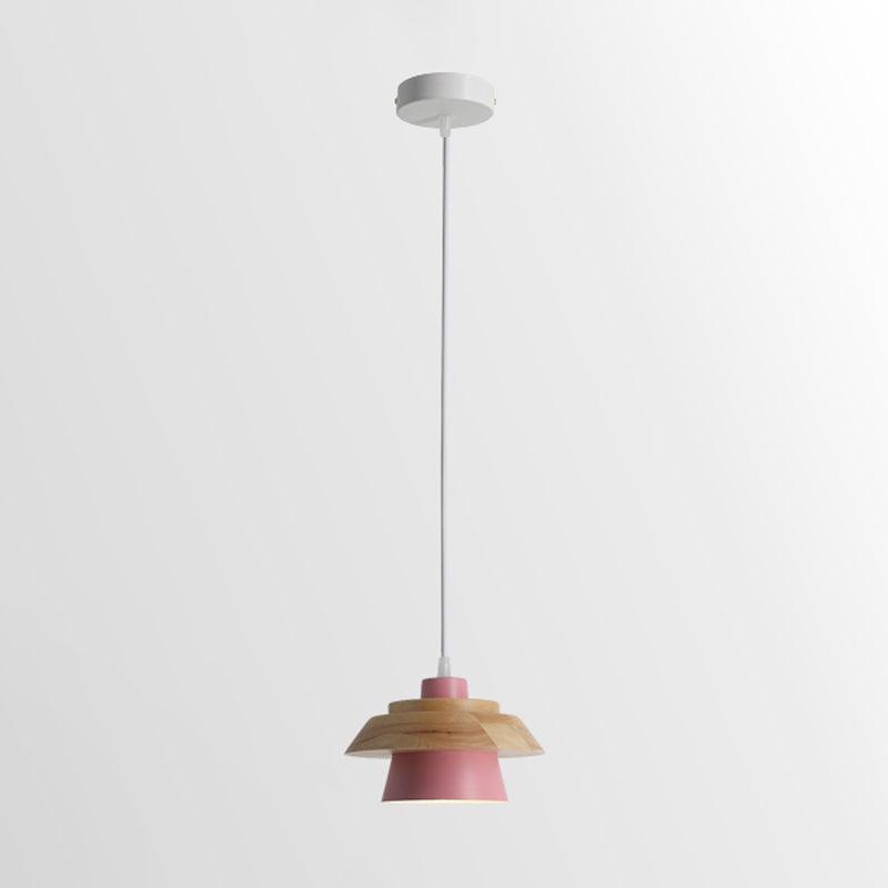 Arisha Modern Metal/Wood Pendant Light, Multi Color - Neutralighting
