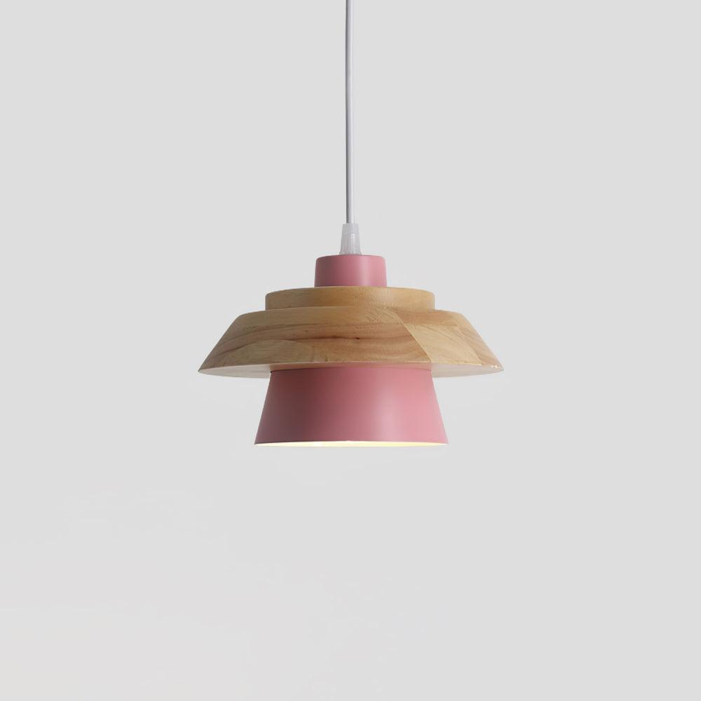 Arisha Modern Metal/Wood Pendant Light, Multi Color - Neutralighting