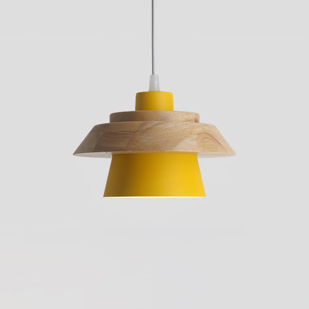 Arisha Modern Metal/Wood Pendant Light, Multi Color - Neutralighting