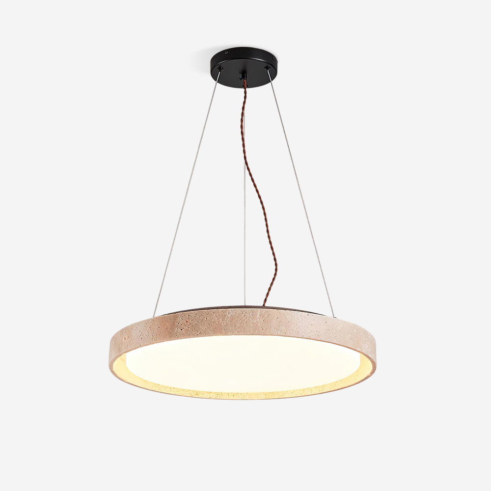 Ritta Pendant Light Travertine Ring - Neutralighting