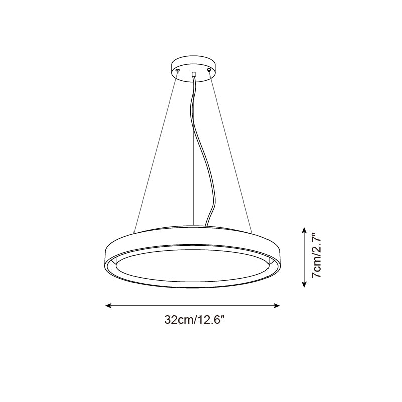 Ritta Pendant Light Travertine Ring - Neutralighting