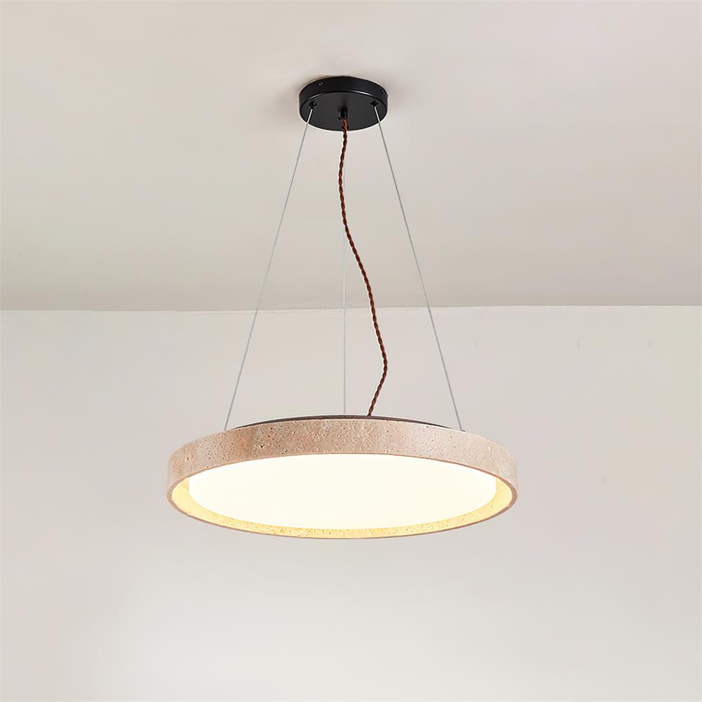 Ritta Pendant Light Travertine Ring - Neutralighting