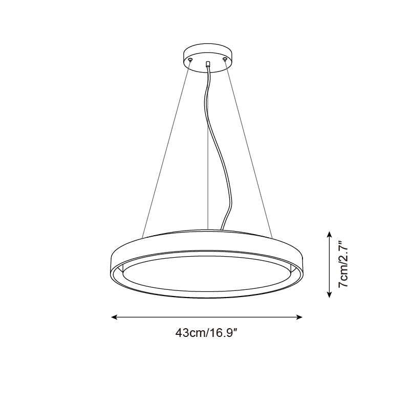 Ritta Pendant Light Travertine Ring - Neutralighting