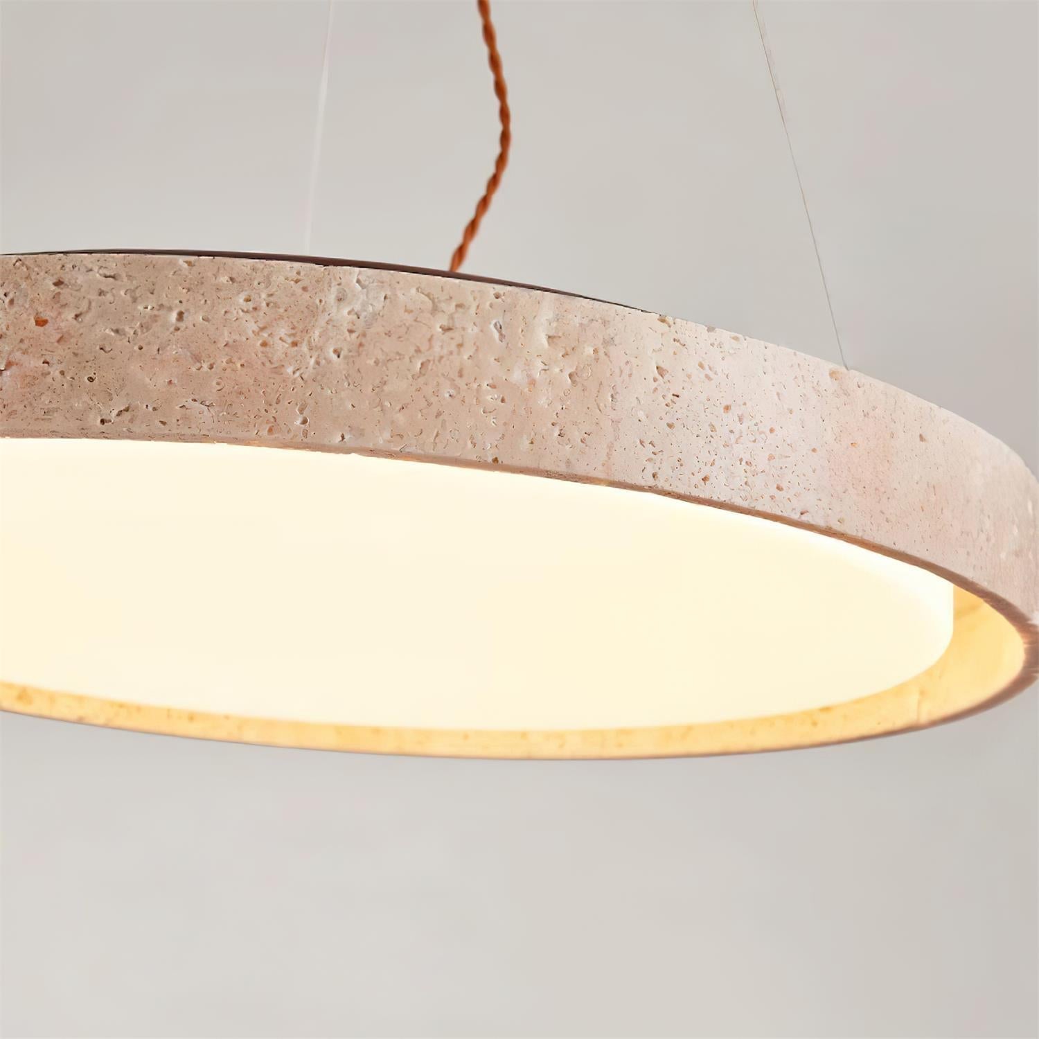 Ritta Pendant Light Travertine Ring - Neutralighting