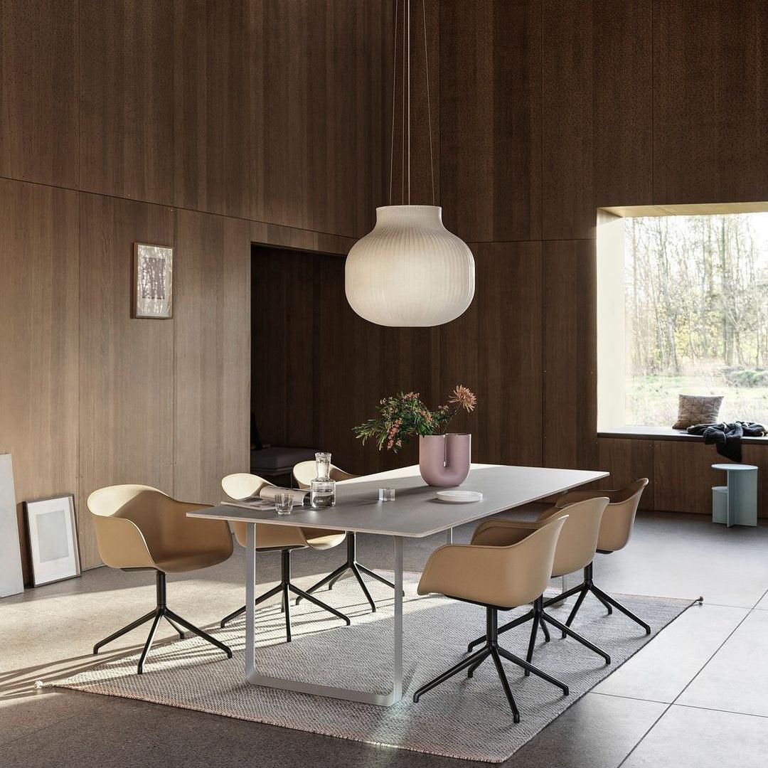 Pendant Light Silk Bell Shade Pleated Curved Modern Minimalist - Neutralighting