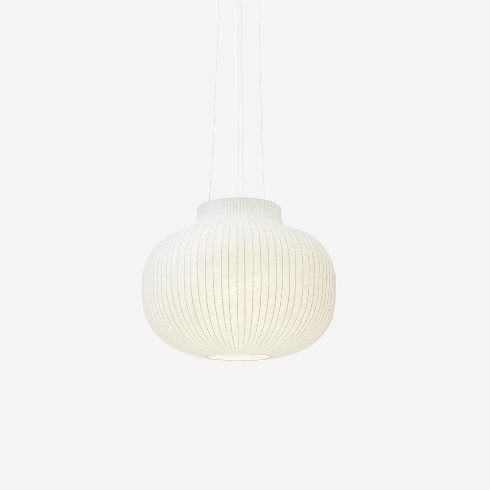 Pendant Light Silk Bell Shade Pleated Curved Modern Minimalist - Neutralighting