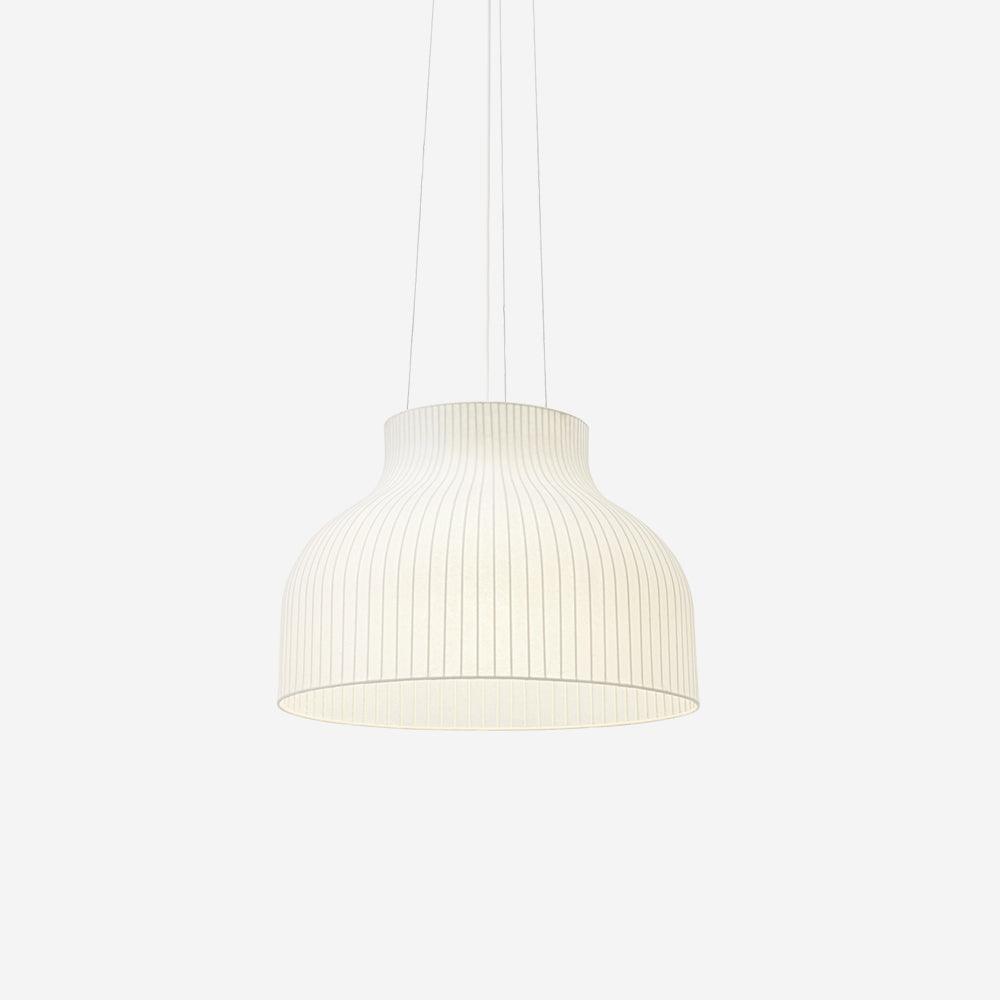 Pendant Light Silk Bell Shade Pleated Curved Modern Minimalist - Neutralighting