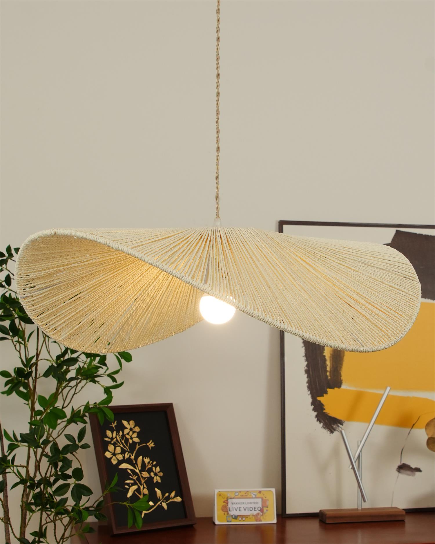 Solara Handwoven Natural Rattan Pendant Light - Neutralighting