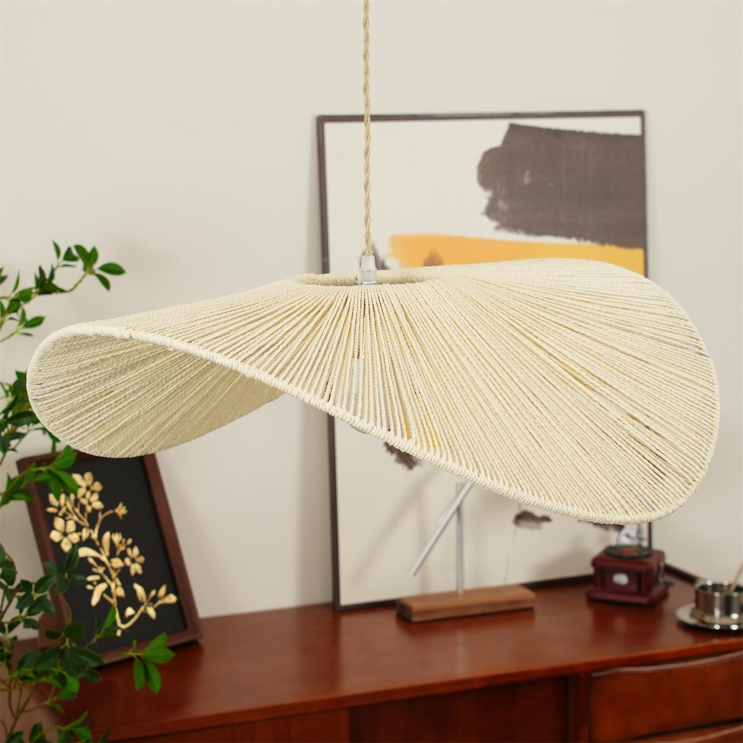 Solara Handwoven Natural Rattan Pendant Light - Neutralighting