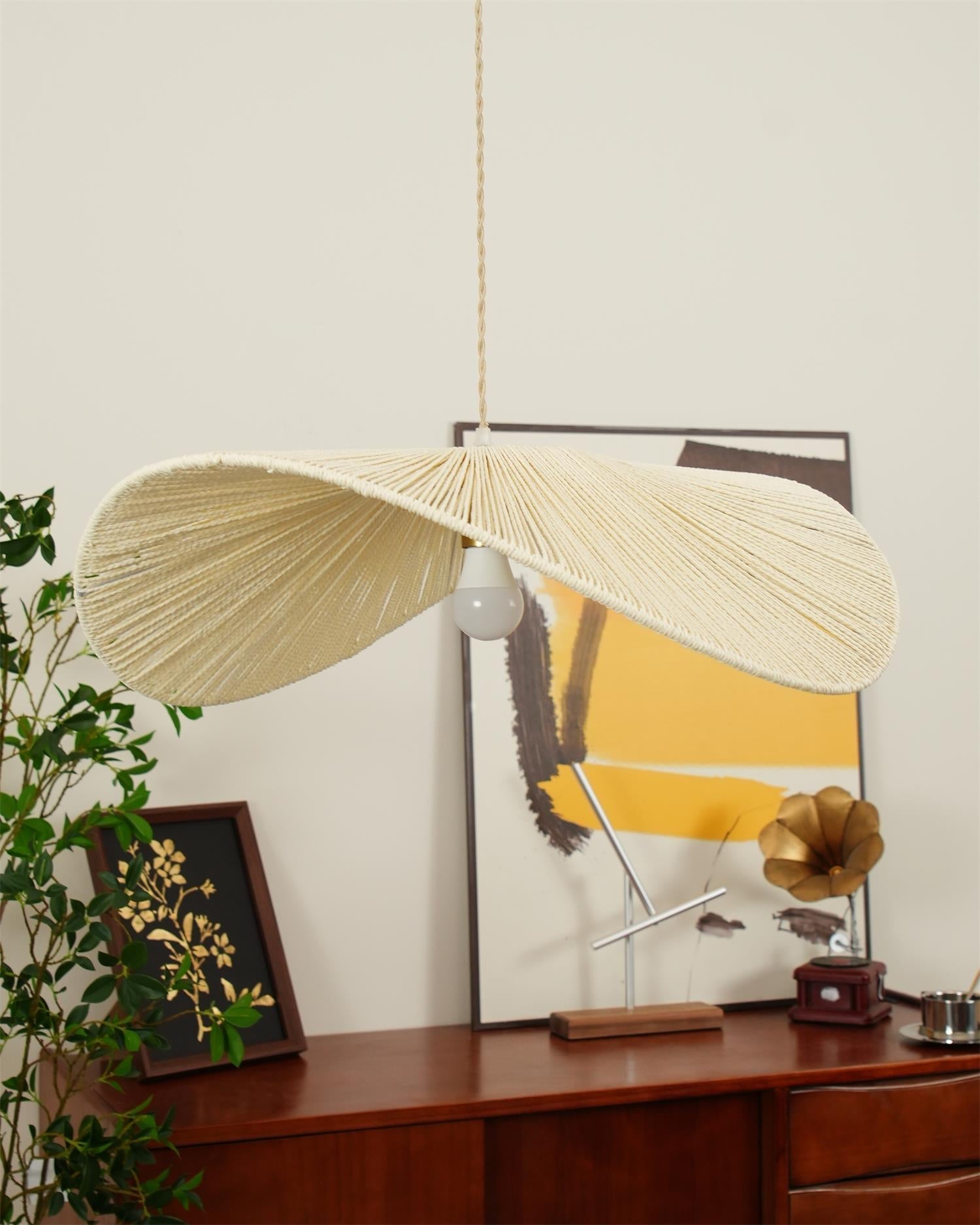Solara Handwoven Natural Rattan Pendant Light - Neutralighting